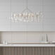 Julie Neill Talia LED 51 inch Burnished Silver Leaf Linear Chandelier Ceiling Light, Medium